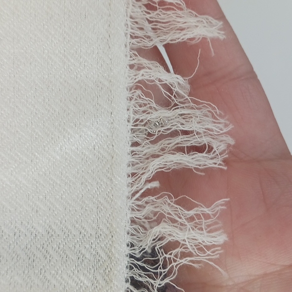 zara basic white with blue strips top - Picture 5 of 7